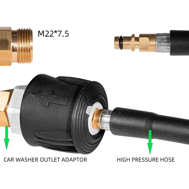 GIONAR High Pressure Washer Quick Connect Adapter for Karcher K2-K7