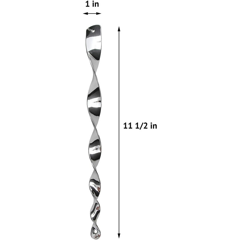 Tapix Bird Repellent Reflective Scare Rods Hanging Spiral 11 Inch