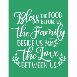 Bless The Kitchen Self-Adhesive Silk Screen Stencils,Family Screen Printing Stencils for Craft Cooking Chalk Paste Stencil Transfers Winter Reusable Stencils for Painting on Windows Fabric Flag