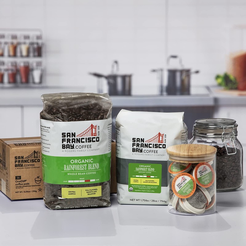 San Francisco Bay Ground Coffee - Organic Rainforest Blend (28oz