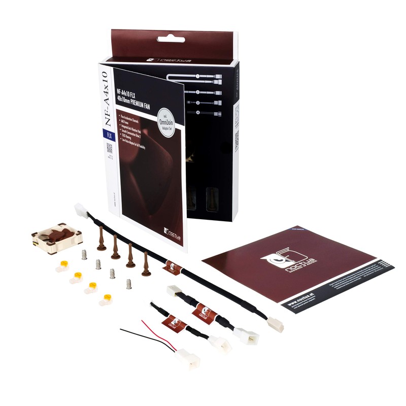 Noctua NF-A4x10 FLX, Premium Quiet Fan, 3-Pin (40x10mm, Brown)