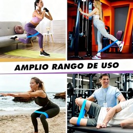 KIDS CHOICE Ligas de Resistencia para Ejercicio, Bandas Elásticas de Resistencia con 5 Niveles de Resistencia, Ligas de Látex Natural para Hombre y Mujer, Ligas Gym para Musculación, Yoga, Fitness