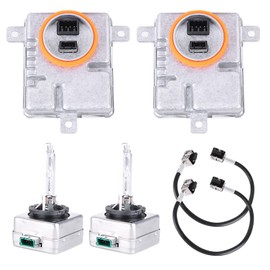 IKASEFU 2 Sets W003T21971 Xenon HID Headlight Ballast Control Unit with D3S Bulb Compatible for 2011-2021 Chrysler 300 - Replaces OE BAM92-143700 68170821AA 8K0941597