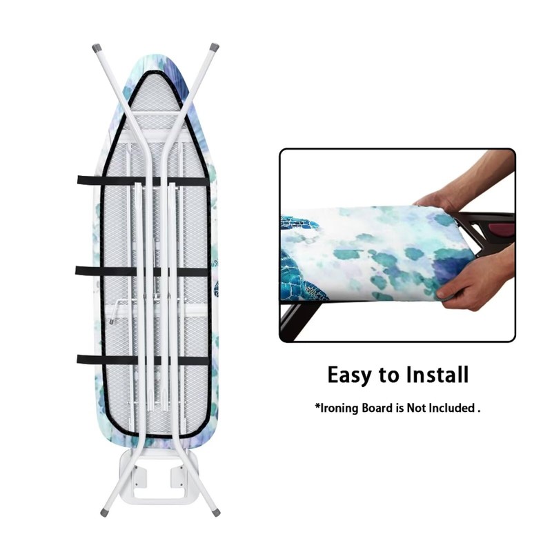 Hinthetall Boho Sea Turtle Ironing Board Cover and Pad Heat
