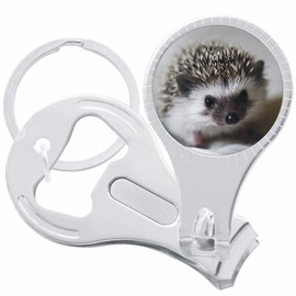 Baby Hedgehog Nail Clippers Plus Bottle Opener Keychain