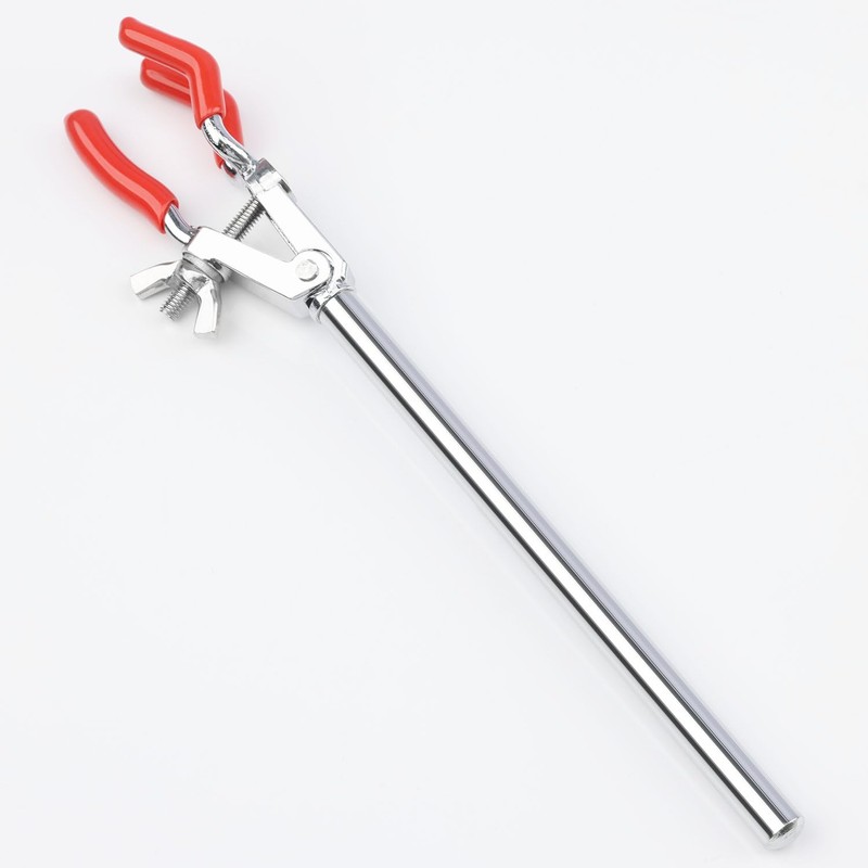 stonylab Small 3-Prong Adjustable Clamp, Sturdy Finger-Style Multipurpose Swivel Clamp
