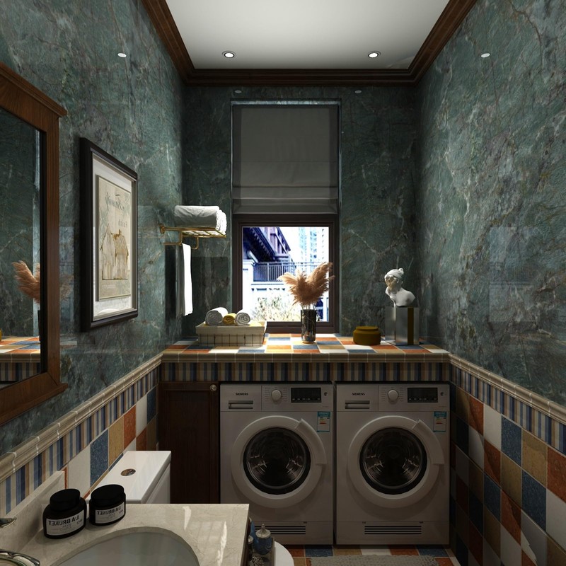 Boobest 15.74"x118" Green Marble Wallpaper Peel and Stick Glossy Marble