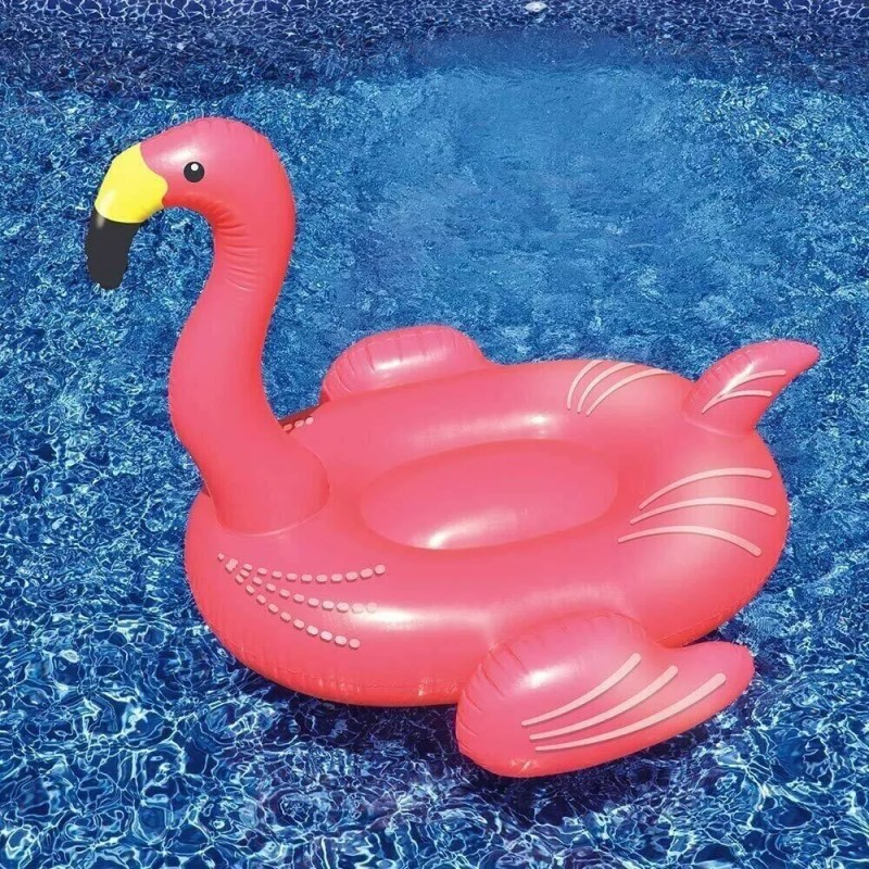Giant Pool Float Inflatable Famingo Ride-On Floatie Pink 60"-by Swimline
