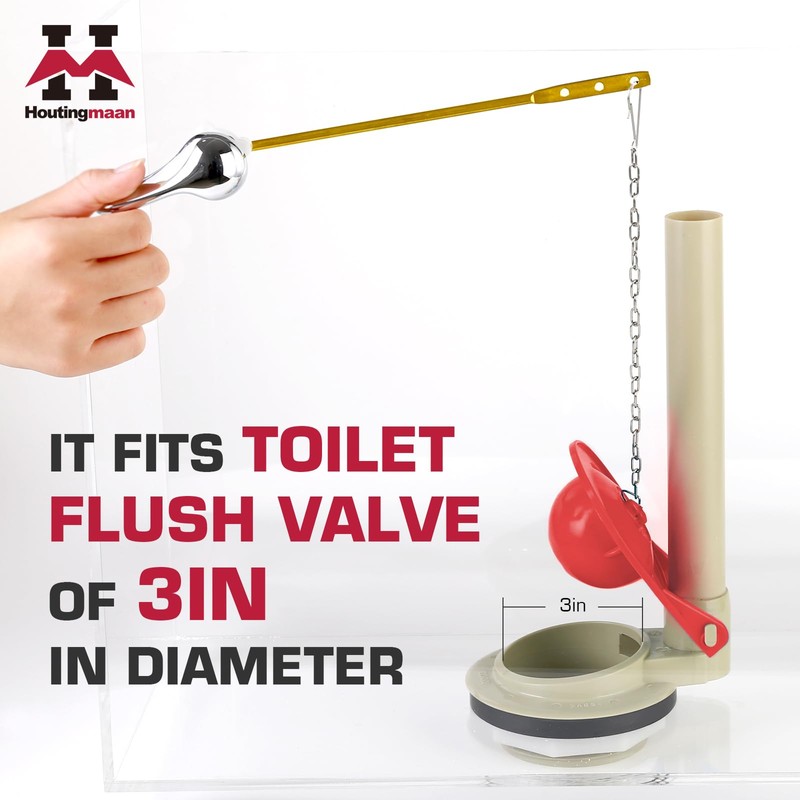 Toilet Flapper Replacement Kit 2 Pack, Water Conserving Toilet Flappers