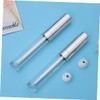 Ipetboom 6pcs Lip Gloss Tubes Applicators Refillable Silver Containers for