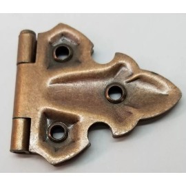 Furniture Knowledge Antique Copper Plated Steel Loose Pin Cabinet Hinge removable pin swap box OLD