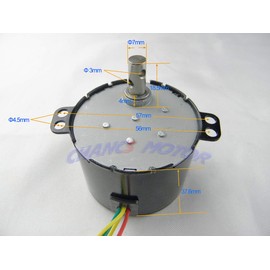 CHANCS Permanent Magnet Synchronous 50KTYZ 110V 30/36RPM Micro AC Motor Mini Gearbox Electric Motor