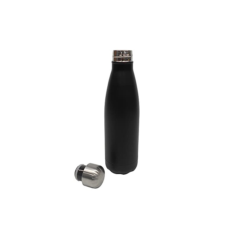 Ekco 96823 Botella Doble Pared, Negro, 500 ml