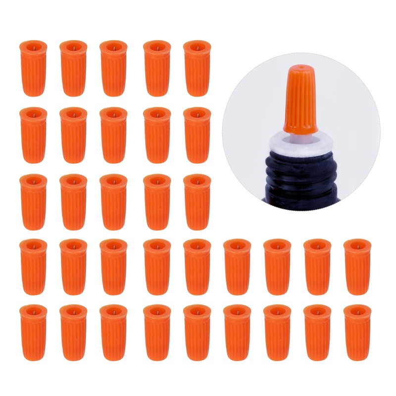 Beaupretty 100pcs Eyelash Glue Open Needle Blocking Cap Eyelash Glue