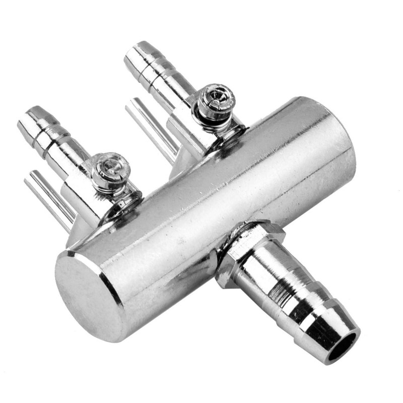 Aquarium Air Flow Splitter Control Valve, Stainless Steel 8mm Turn