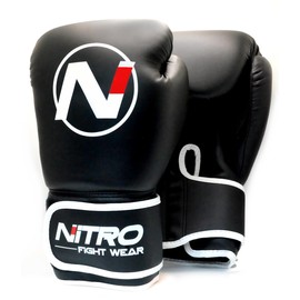 Nitro Fight Wear 16oz Boxing Gloves - Kickboxing & Muay Thai Gloves - 16 oz Ounce Sparring Bag Gloves