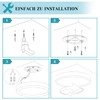 ZMH Ceiling Light LED Ceiling Light Bathroom Lamp Flat 15
