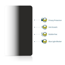 BROTECT 10.1 Inch Anti-Spy Privacy Screen Protector for 10.1 Inch Tablets (25.7 cm) [221 x 130 mm, 15:9] [Screen Protector, Blue Light Filter]