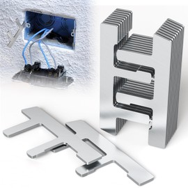 WooFog Switch Box Straps on Electrical Outlet Repair, Electrical Box F Clips for Loose Outlet Fix, Switch Box Support Clip -10 Pcs