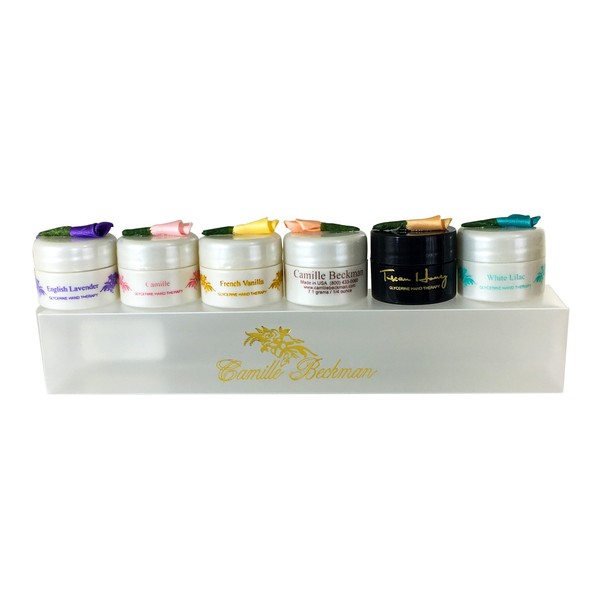 Camille Beckman Glycerine Hand Therapy Small Pot Travel or Gift Sampler, 25 Ounce Each Pot