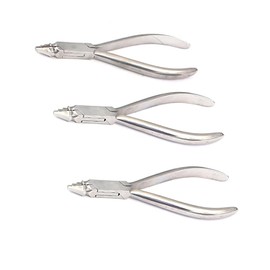 3 PIECES OF ORTHODONTIC YOUNG PLIER DESIGN FOR WIRE BENDING. BARREL DIAMETERS OF 2MM, 3MM, AND 4MM PLUS TWO SETS OF CLOSING GROOVES. WIRE TO .045”. by G.S ONLINE STORE