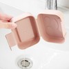 Walquicks 4 Pcs Travel Plastic Soap Box, Smiling Face Holder