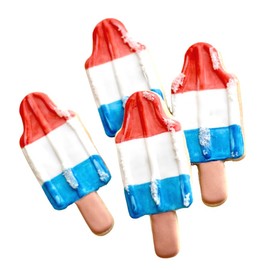1 Dz. Fireworks Ice Pop Cookies! Loyalty and Liberty Season, Summer Birthday Favors, 4th of July Gift!