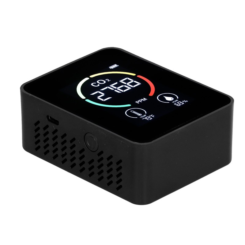 Carbon Dioxide Detector Semiconductor USB Charging LCD Temperature Humidity Detection