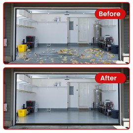 16Ft Universal Garage Door Bottom Threshold Seal Strip with 2 A-dhesives, Weatherproof Rubber DIY Weather Stripping Replacement, Black