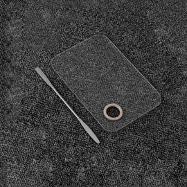 Baluue 2 Pack Eye Shadow Palette Makeup Mixing Plate Stainless Steel Spatulas Set