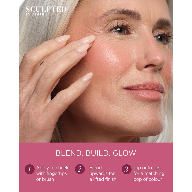 Sculpted by Aimee Cream Luxe Blush, Cream Blusher for Cheeks
