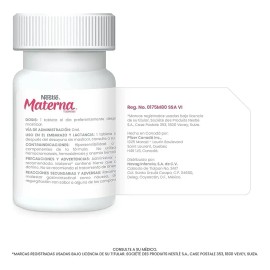 Tabletas Materna Vitaminas Minerales Tableta Sabor
