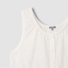 JAJU [JAJU] Girls Eyelet Sleeveless Blouse_Ivory
