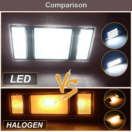 ModitoFix LED Interior Map Dome Light Bulbs Replacement Compatible with K1500 K2500 C1500 C2500 1988-2000, Chevy Silverado GMC Sierra 1988-1998 Pickup 6000K White, 2 Map + 1 Dome LED Lights