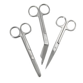 Safety First Aid Q2319PK3 Assorted Stainless Steel Nursing/Lister Scissors (pack of 3)