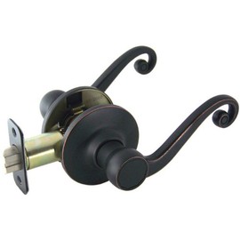 Designers Impressions Livingston Design Oil Rubbed Bronze Passage Door Lever (Hall and Closet)