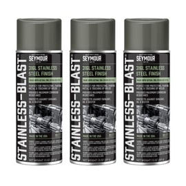 16-54 Seymour Stainless-Blast, Specialty Automotive Stainless Steel Spray Paint net 12 oz. (Pack of 3)