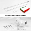 G128 Flag Pole 6FT Silver & Italy Italian Flag 3x5FT