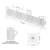 qiwuhai Pack of 2 Cup Holder Wall Mounted, Metal Cup