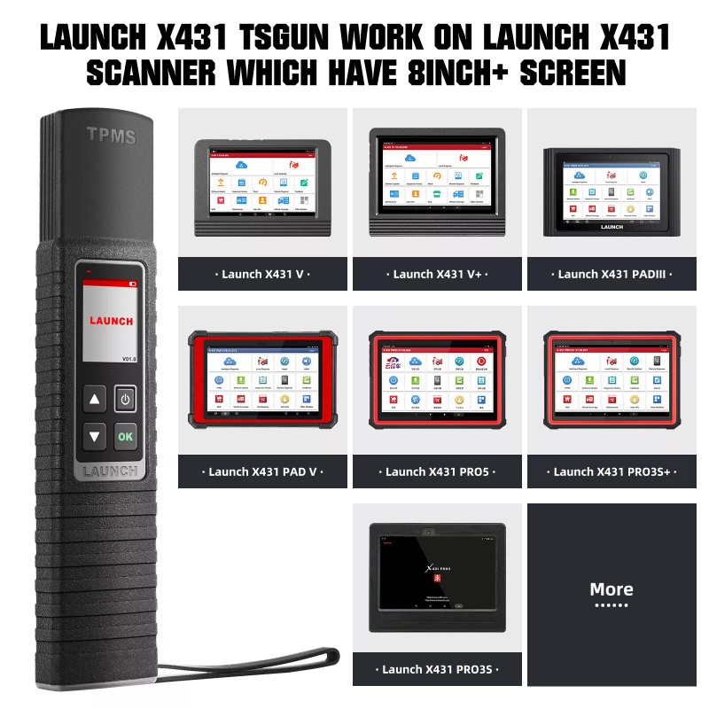 Launch X431 TSGUN TPMS Tire Pressure Detector Car TPMS Sensor