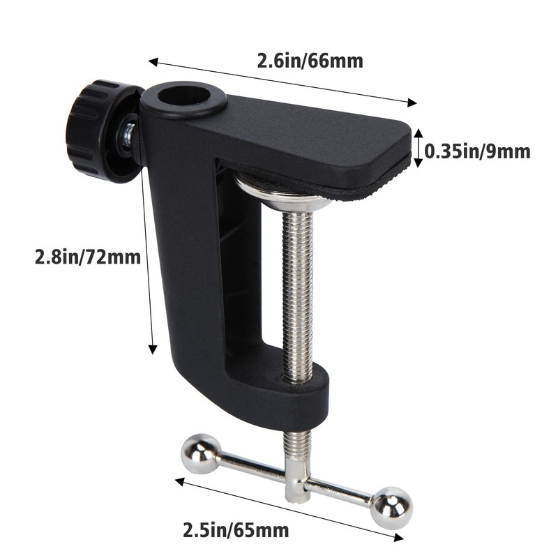 Metal Desk Clamp For Microphone Suspension Boom Scissor Arm Stand