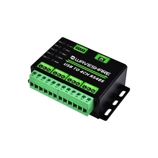 Waveshare - Convertidor industrial USB a 4 canales RS485 con