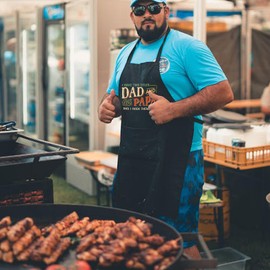 Oxpaynop Funny Grilling Aprons for Men, Dad Apron for BBQ Chef Kitchen, Dad Birthday Gifts from Daughter Son, Christmas Presents for Dad Father in Law Fathers Day