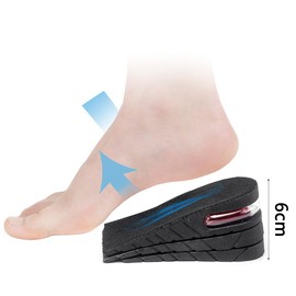 FIBOUND Increasing Soles, Shoe Insoles, Height Booster, for Unisex Men, Women, Comfortable, Breathable Insoles, Replacement Insoles (6 cm)