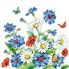 20 Napkins Blowing Cornflowers | Flowers | Spring | Summer | Table Decoration 33 x 33 cm