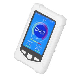 Ozone Meter Detector, 3.5 Inch Screen, Colorful Air Detector ABS Housing for Office