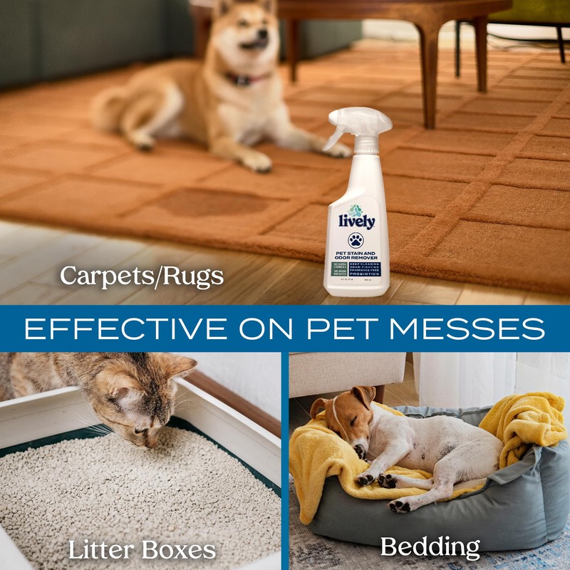 Lively Pet Odor & Stain Control Bundle – Deodorizing Spray
