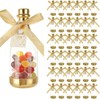 LOLYSIC 36PCS Mini Champagne Bottle Candy Container Shaped Jars Gold