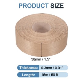 PATIKIL Cherry Edge Banding, 1-1/2 Inch x 50 ft Wood Veneer Tape Pre-glued Flexible Plywood Edge Banding with Hot Melt Adhesive for Furniture Restoration