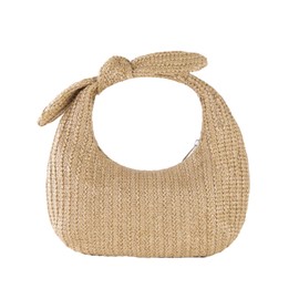 EZ PEACH Grass Knitting Bag, Women's, Paper Clutch Bag, Shoulder Bag, Lightweight, Bag, For Beaches, Beaches, Swimming, Travel, Summer, Fireworks Displays, Natural Bag, For Seaside, Fireworks